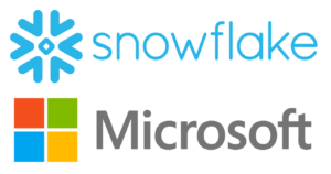 Microsoft and Snowflake Logos