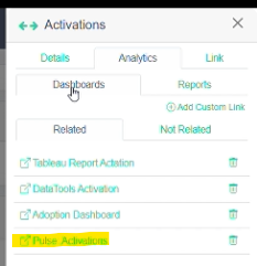 Linked Tableau Pulse analytics
